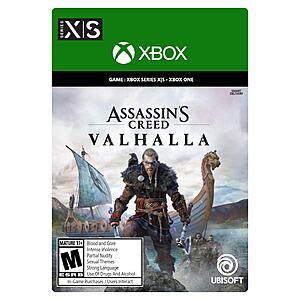 $12: Assassin’s Creed Valhalla Xbox Series X|S [Digital Code] at Amazon