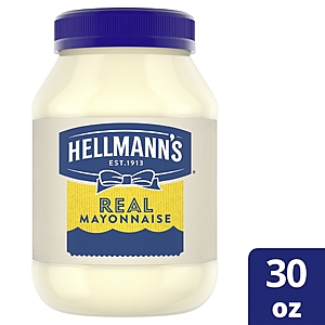 Walmart cash w/ Hellmann's Real Mayonnaise Condiment Real Mayo Gluten Free, Made with 100% Cage-Free Eggs 30 oz - $1.88