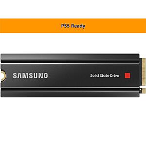 1TB SAMSUNG 980 PRO Heatsink M.2 2280 1TB PCIe 4.0 x4 V6(12xL) V-NAND 3bit MLC SSD @ $129.99 + F/S