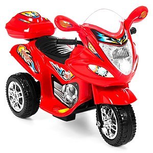 Kids 6V Ride On Motorcycle w/ 3 Wheels (Red) - $35.15