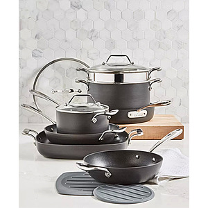 10-Piece All-Clad Essentials Nonstick Cookware Set $280, 10-Piece D3 Stainless Steel Cookware Set $490 + Free Shipping