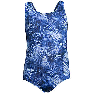 Lands' End Swimwear: Girls' One Piece Swim Suits $6.63, Girls' Swimsuit Tops $3.48, Boys' Solid Swim Trunks $5.23 & More + Free Shipping