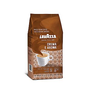Lavazza Crema E Aroma Whole Bean Coffee Blend, Medium Roast, 2.2-Pound Bag - $10.85 AC & 15% S&S, $12.59 AC & 5% S&S at Amazon