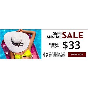 Vegas.com Semi Annual Sales $33