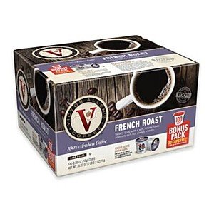 100-Count K-Cups Victor Allen French Dark Roast or Donut Shop Medium Roast Coffee $19.99 shipped.