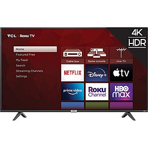 TCL 50-inch Class 4-Series 4K UHD Smart Roku LED TV - 50S435, 2021 Model $249.99 at Amazon