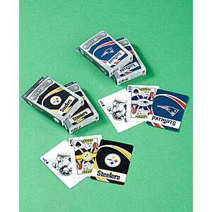 2-Pack NFL Playing Cards (various teams) $4.19 ($2.10 each deck) + free shipping