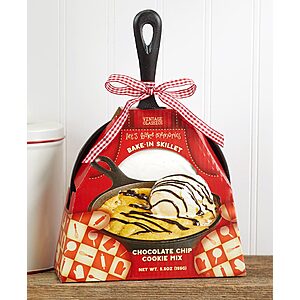 6.25" Cast Iron Skillet with Baking Mix (Chocolate Chip Cookie, Brownie or Snickerdoodle) $4 + free shipping