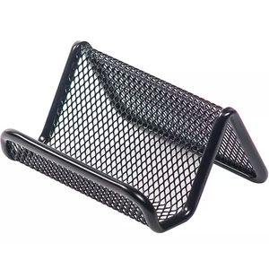Brenton Studio Black Mesh: Business Card Holder $1, Pencil Cup $2, Mini Sorter $3, Small Drawer Organizer $4, Self-Stacking Side-Loading Letter Tray $5, More + free shipping