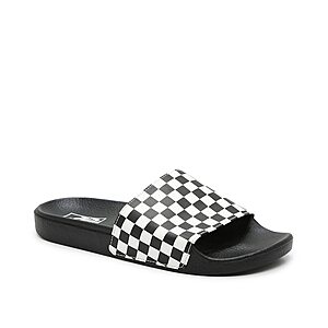 Vans Men's Checkerboard or Range Slide Sandal 2 for $20 ($10 each pair) + free shipping