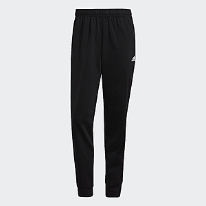 adidas Men's Essentials Warm-Up Tapered 3-Stripes Track Pants (black/white) $12 + free shipping