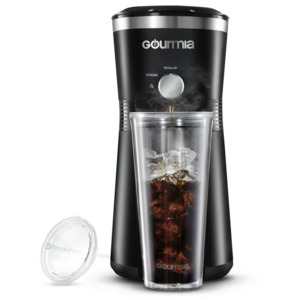 Gourmia Iced Coffee Maker with 25-Oz Reusable Tumbler (Black) $9.49 + Free S&H w/ Walmart+ or $35+