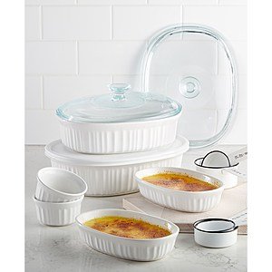 10-Piece Corningware French White Bakeware Set $17.50 + Free Store Pickup at Macys