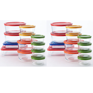 48-Piece Pyrex Storage Set with Color Lids $40 + Free Store Pickup