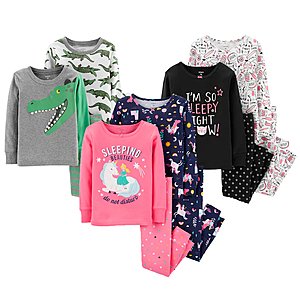 Kohl's Cardholders: Carter's 2-Piece Pajama Sets (baby or toddler) 6 for $21.60 + Free S/H