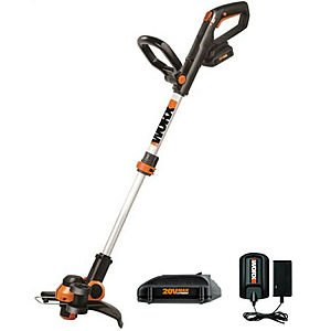 WORX WG163 20V 12" Cordless GT String Trimmer & Wheeled Edger w/ 2 Batteries (Refurbished) $40 + free shipping