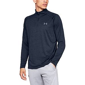 Under Armour: Men's Tech 1/2 Zip Warmup Top $16.80, Men's Vital Woven Pant $17.50, Women's Rival Fleece Sportstyle Graphic Hoodie $17.50, More + free shipping on $25+