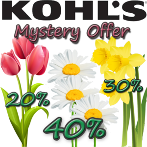 Slickdeals Exclusive: Kohl's Mystery Coupon Up to 40% Off + Free S/H on $75+ or Free S/H for Cardholders