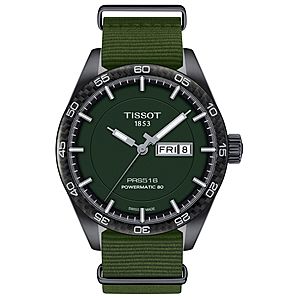 Tissot Men's Swiss T-Sport Powermatic 80 Fabric Strap Automatic Watch (42mm, 3 colors) $210.38 + free shipping
