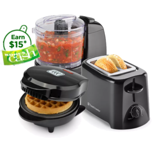 Toastmaster Appliances: Mini Popcorn Popper, Hand Mixer, Mini Waffle Maker + $15 KC 3 for $6.40 after $42 Rebate + Free Store Pickup