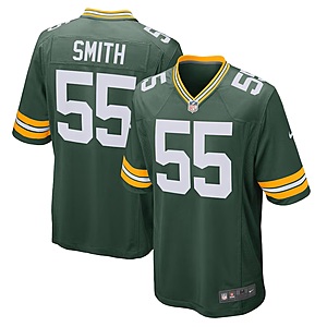 Men's Green Bay Packers Za'Darius Smith Nike Green Game Team Jersey $14.99