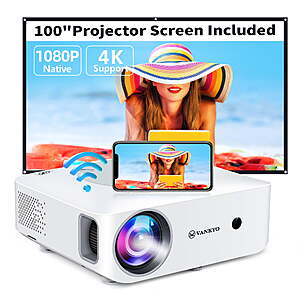 VANKYO Leisure E30T Native 1080P 5G WiFi Projector, Supports 4K & 5G Sync, Full HD LED Projector $31