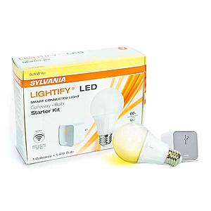 6-Pk Sylvania Lightify LED Smart Connection Light Gateway & A19 Bulb Kit $18 + Free Shipping