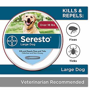 Seresto 8-Month Flea & Tick Prevention Collar for Dogs Over 18lbs $38.30 & More w/ S&S + Free S&H