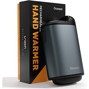 10000mAh OCOOPA Rechargeable Electric Hand Warmer & Portable Power Bank $14
