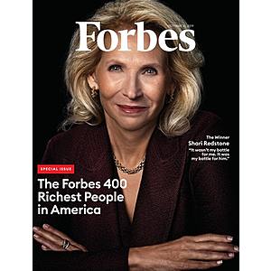 Magazines: Popular Mechanics $5.75/yr, Forbes $6/yr