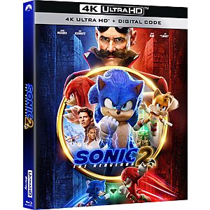 4K UHD Films: Sonic The Hedgehog 2 $10 & More