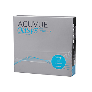 EZContacts - Acuvue Oasys 1-Day with HydraLuxe Contact Lenses (90 Pack) $69.95 FS