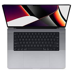 Apple MacBook Pro 16-inch Laptop (M1 Pro Chip 16GB RAM 512GB SSD) $1,989 + $80 off AppleCare