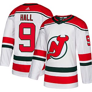 adidas Men's New Jersey Devils Taylor Hall #9 Authentic Pro Retro Jersey $56.96