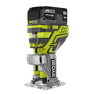 RYOBI ONE+ 18 Volt Fixed Base Trim Router + FREE RYOBI 15 PC. Router Bit Set for $59.99 + FREE Electrostatic Sprayer at Direct Tools Factory Outlet