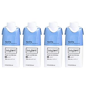 Soylent meal replacement shake - 50% off 4-pack of 11 oz bottles - Vanilla or Strawberry - free shipping