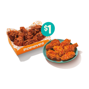 Popeyes BOGO 6PC WINGS FREE or BOGO for $1  In app.  12 wings for $5.99 or $6.99.  Offer expires 12/11.