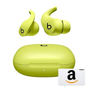 Beats Fit Pro with $25 Amazon Gift Card Black - Volt Yellow $159.99