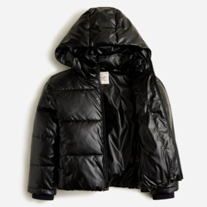 JCrew girls' black puffer jacket $14.40 shipped (orig. $178)