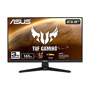 $119: ASUS 23.8” 1080P 165Hz 1ms Gaming Monitor with FreeSync - TUF Gaming VG247Q1A