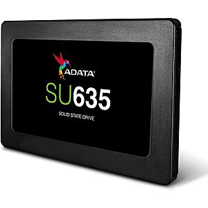 ADATA SU635 3D NAND 2.5" SATA III Internal Solid State Drives: 480GB $36.55, 240GB $22.10