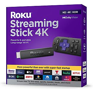 Roku Streaming Stick 4K 2021 Dolby Vision HDR Media Player w/ Voice Remote $35 + Free Shipping
