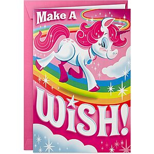 $3.80: HALLMARK Jumbo Pop Up Birthday Card for Kids (Unicorns)