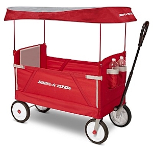 Radio Flyer 3 in 1 EZ Fold Wagon with Canopy - Red - $54.99