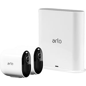 Arlo Pro 3 - 2 camera set plus free bonus camera plus free echo show 5 sandstone $399.99 or less plus tax My Best Buy Member Pricing