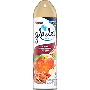 8-Oz Glade Air Freshener Room Spray (Apple Cinnamon) $0.69 w/S&S + Free Shipping w/ Prime or on orders $25+