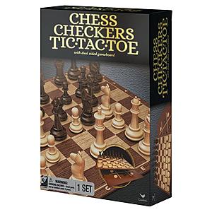 Chess, Checkers, Tic Tac Toe Set $6.99