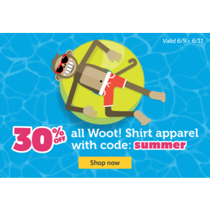 30% off Woot Shirts