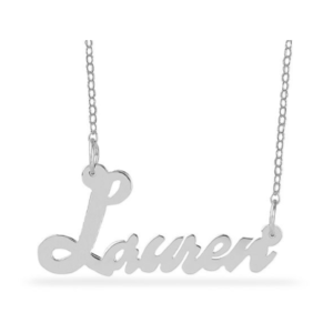 Zales Personalized Script Name Necklace in Sterling Silver  $18 + Free Shipping