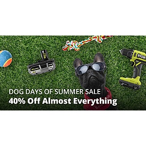 Direct Tools Outlet: 40% off almost everything, dog days of summer sale. Valid through 7/9/23.